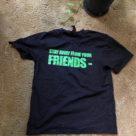 black and green vlone shirt